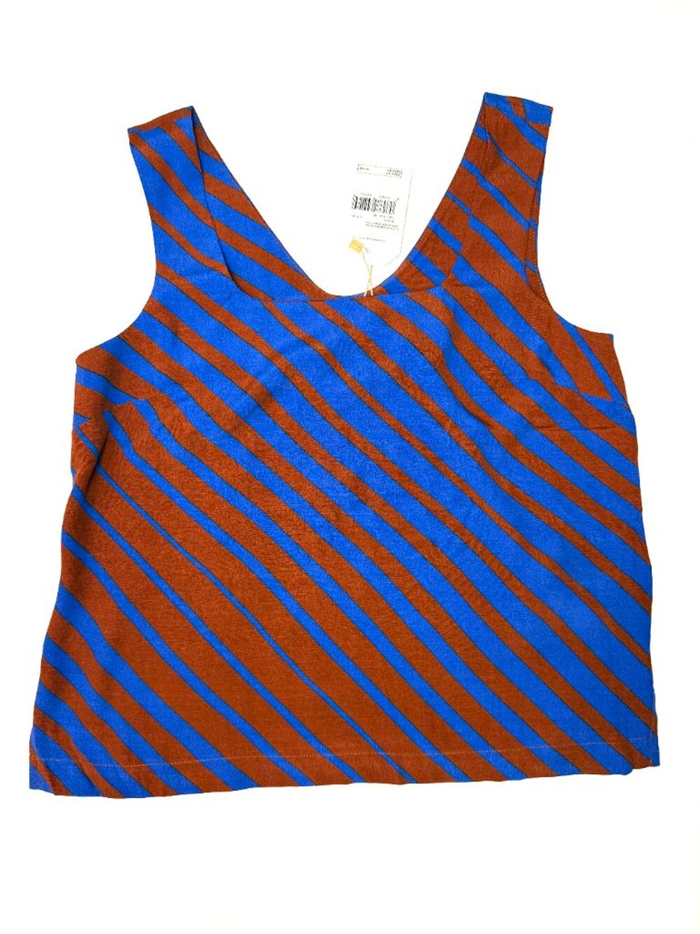 Nice Things Paloma Going Out Top Blue Brown Sleeveless Barcelona